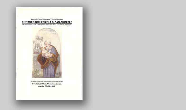 RESTAURO DELL'EDICOLA DI SAN GIUSEPPE