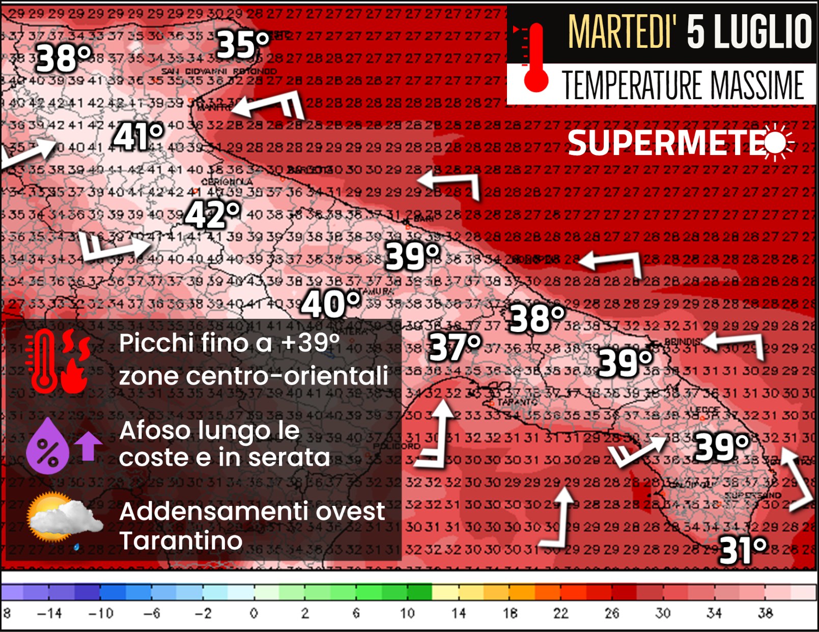 Meteo Salento 5 luglio